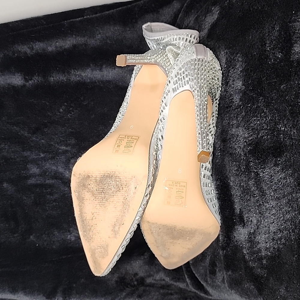 Azalea Wang White Embellished Stilleto Bootie 8.5/9 - Picture 7 of 11
